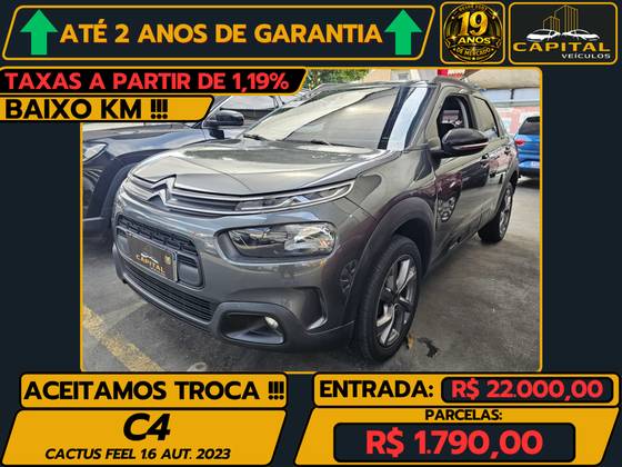 CITROËN C4 CACTUS 1.6 VTI 120 FLEX FEEL EAT6 CITROËN C4 CACTUS 1.6 VTI 120 FLEX FEEL EAT6